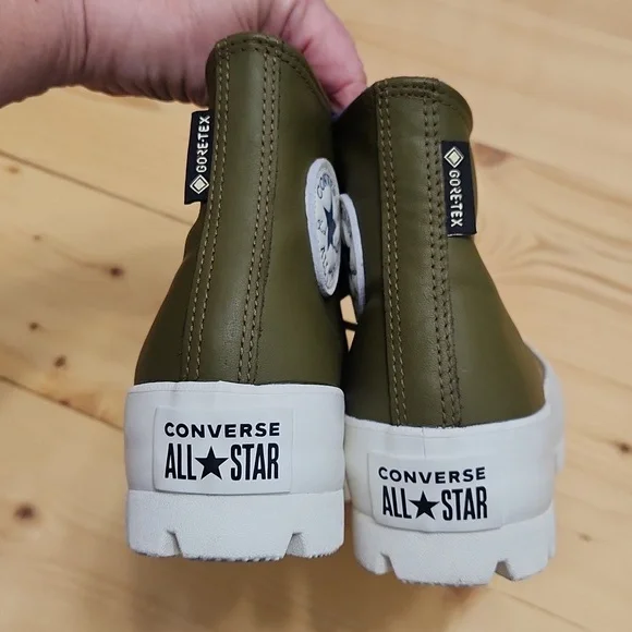 Converse Chuck Taylor All Star Boots Gore-Tex Lugged Waterproof Leather Moss 7 - Picture 4 of 16